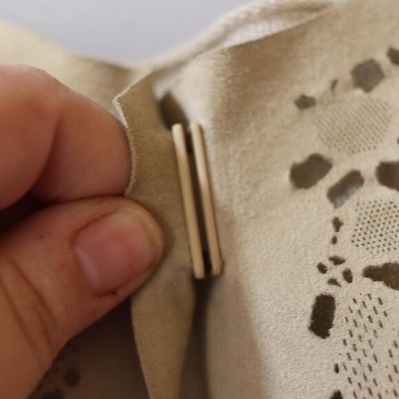 Armani Collezioni Vintage 90s Leather + Cashmere Cardigan Sweater Set – Designer - Picture 3 of 16